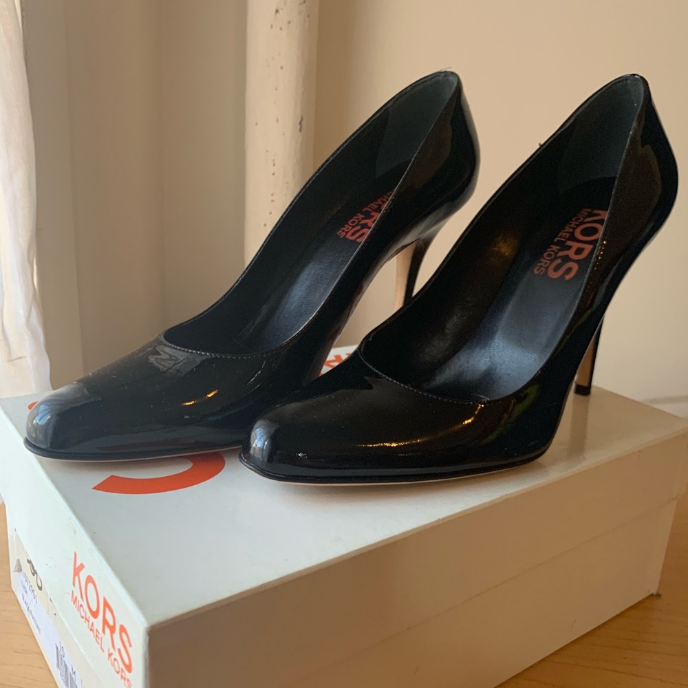 Black Patent Leather KORS Michael Kors stilettos
